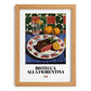 Bistecca alla Fiorentina – Italian Meat Dish, Café Poster, set in oak frame