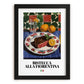 Bistecca alla Fiorentina – Italian Meat Dish, Café Poster, in sleek black frame