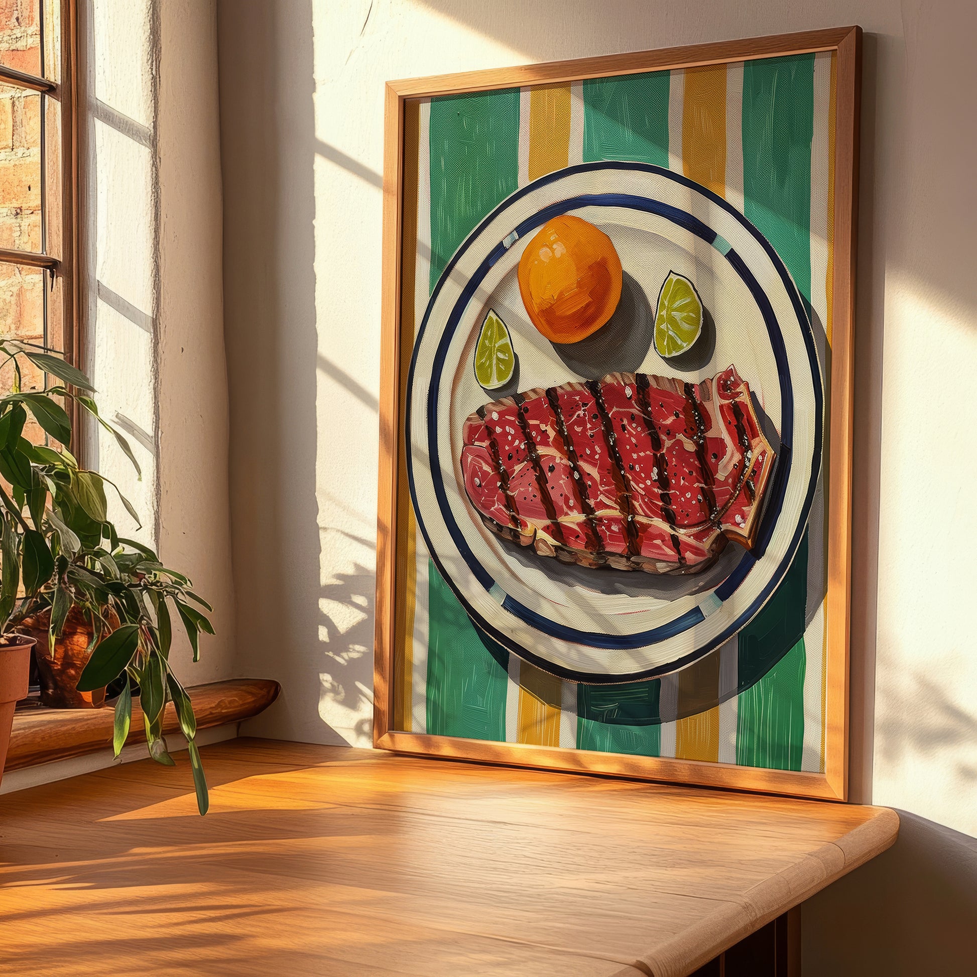 Bistecca alla Fiorentina – Italian Meat Dish, Tavern Poster, clean layout with no caption