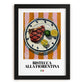 Bistecca alla Fiorentina – Italian Meat Dish, Tavern Print, in sleek black frame