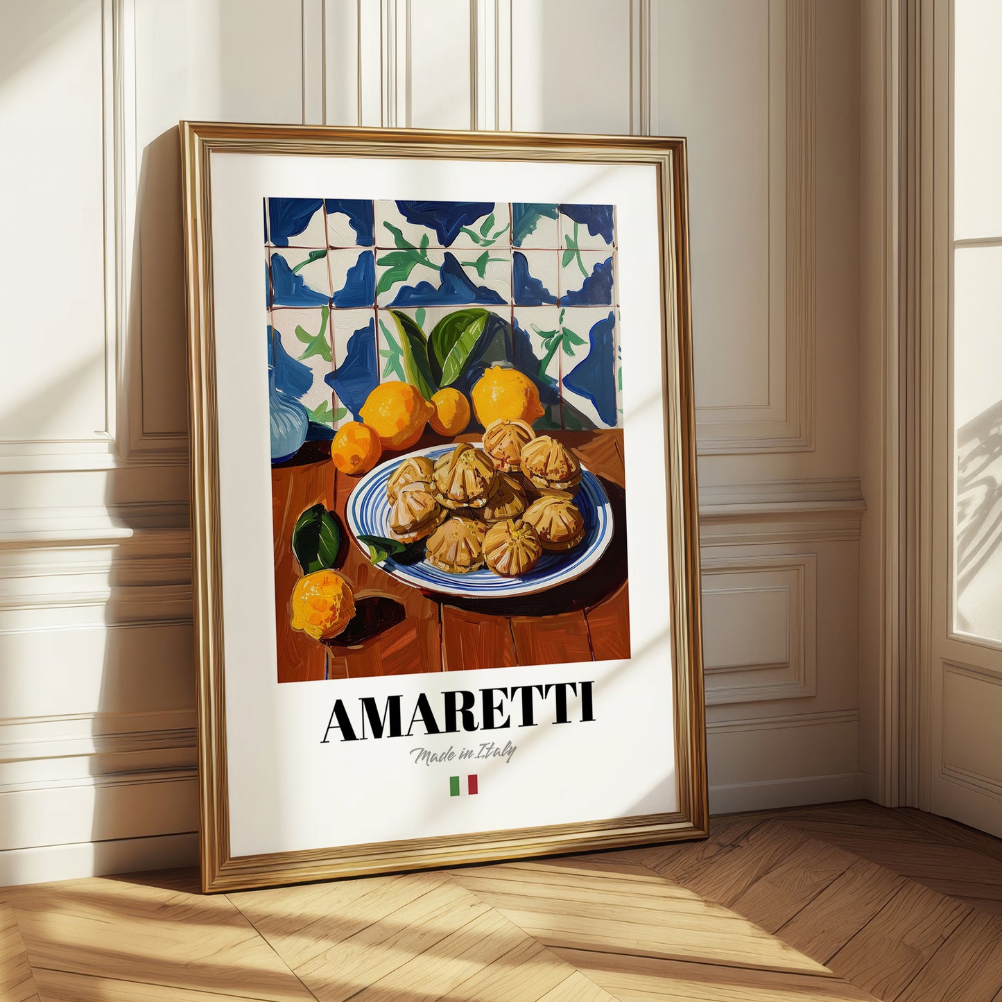 Amaretti – Italian Biscuits Dish, Café Poster