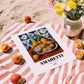 Amaretti – Italian Biscuits Dish, Café Poster, unframed on coastal sand