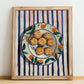Amaretti – Italian Biscuits Dish, Tavern Print, no-text version framed in wood