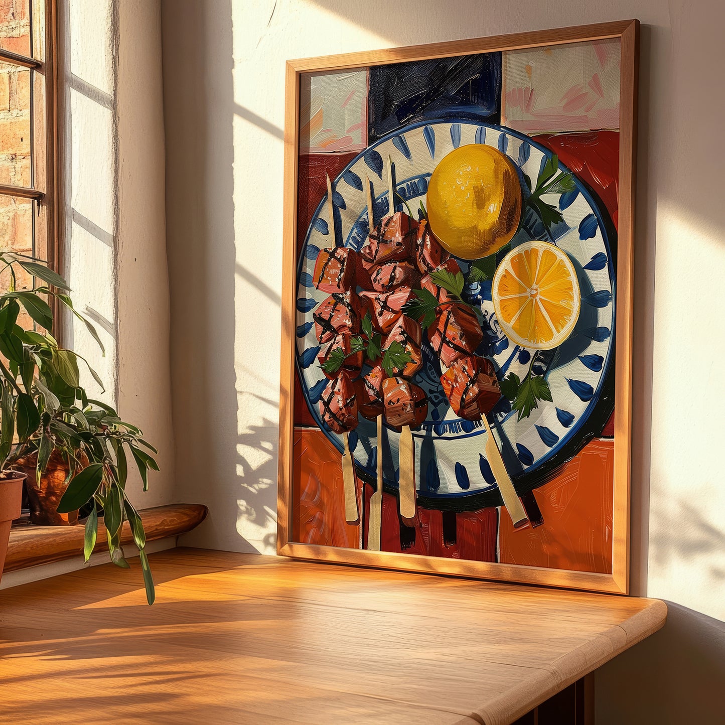 Arrosticini – Italian Meat Dish, Brasserie Print, clean layout with no caption