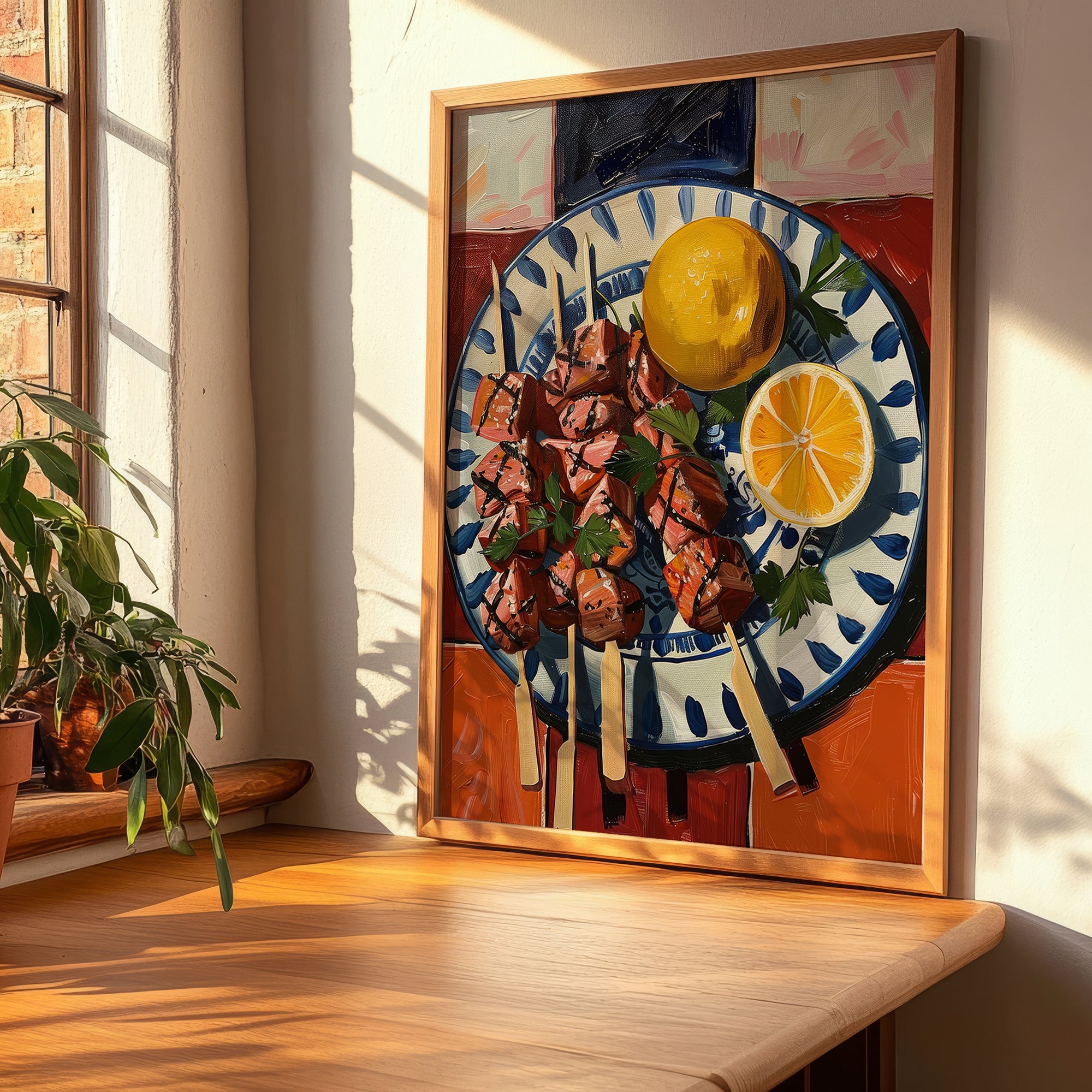 Arrosticini – Italian Meat Dish, Brasserie Print, clean layout with no caption