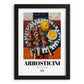 Arrosticini – Italian Meat Dish, Brasserie Print, in sleek black frame