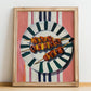 Arrosticini – Italian Meat Dish, Café Poster, no-text version framed in wood