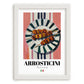 Arrosticini – Italian Meat Dish, Café Poster, placed in minimal white frame