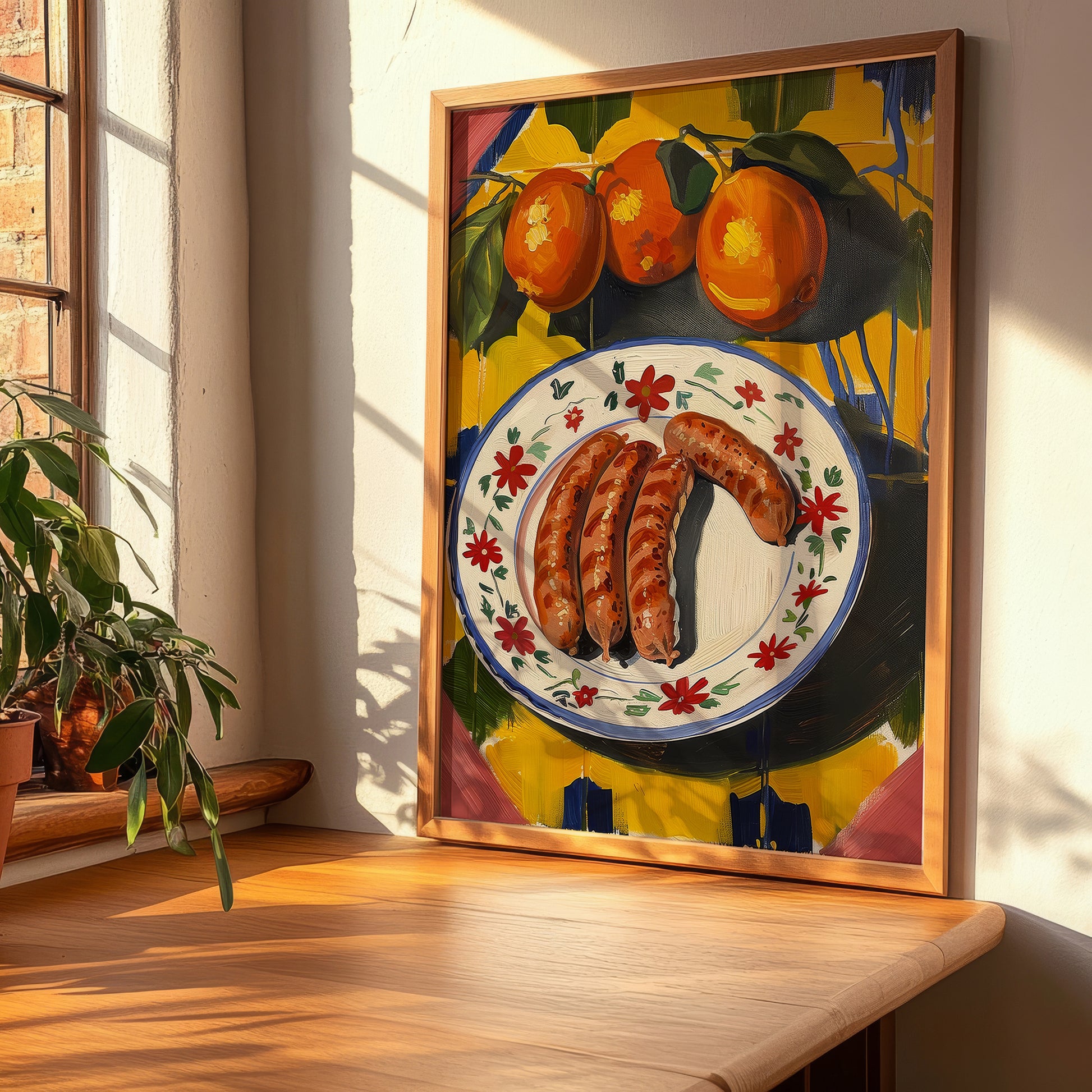Salsiccia – Italian Meat Dish, Food Bar Poster, clean layout with no caption