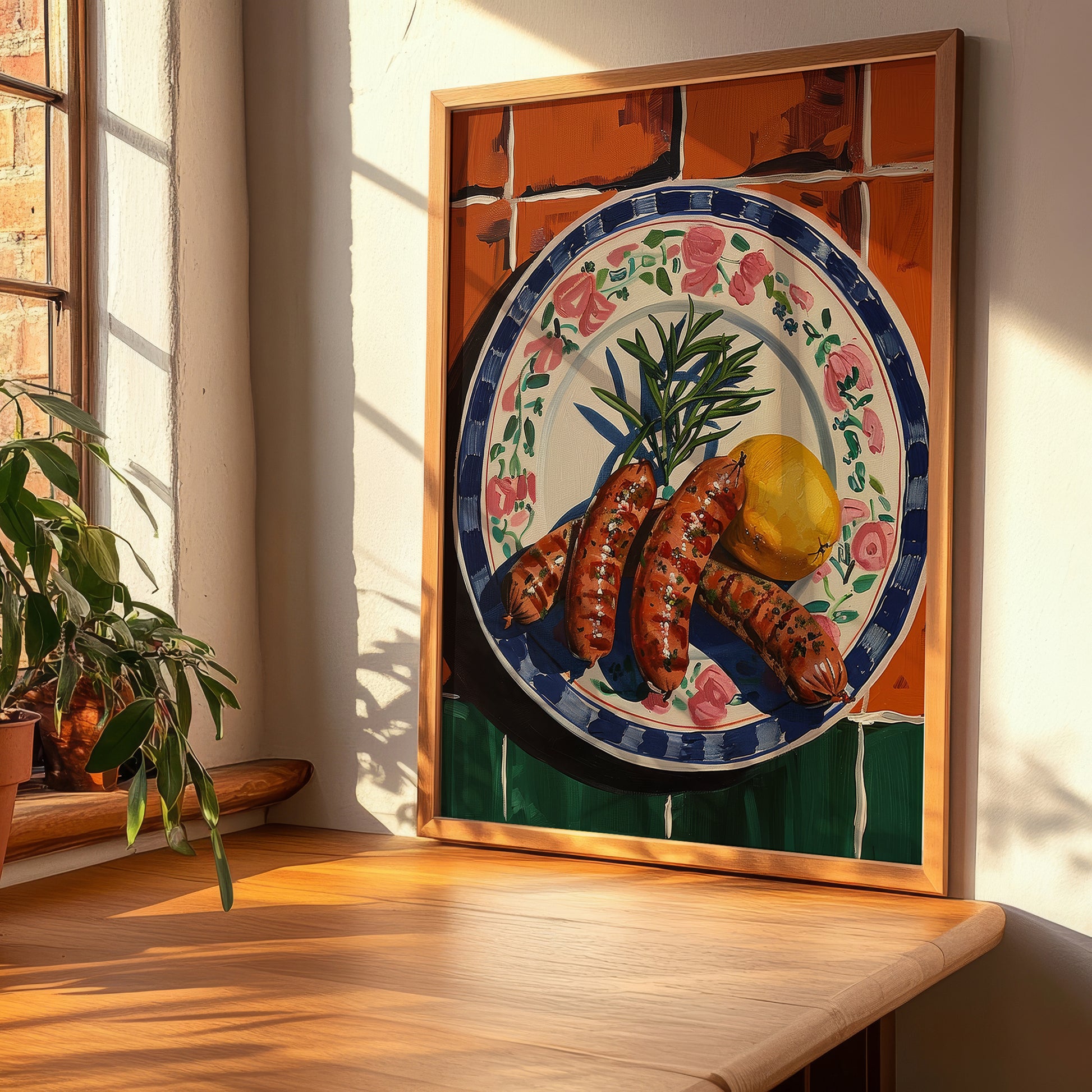 Salsiccia – Italian Meat Dish, Food Bar Still Life, clean layout with no caption
