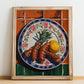 Salsiccia – Italian Meat Dish, Food Bar Still Life, no-text version framed in wood