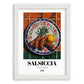 Salsiccia – Italian Meat Dish, Food Bar Still Life, placed in minimal white frame