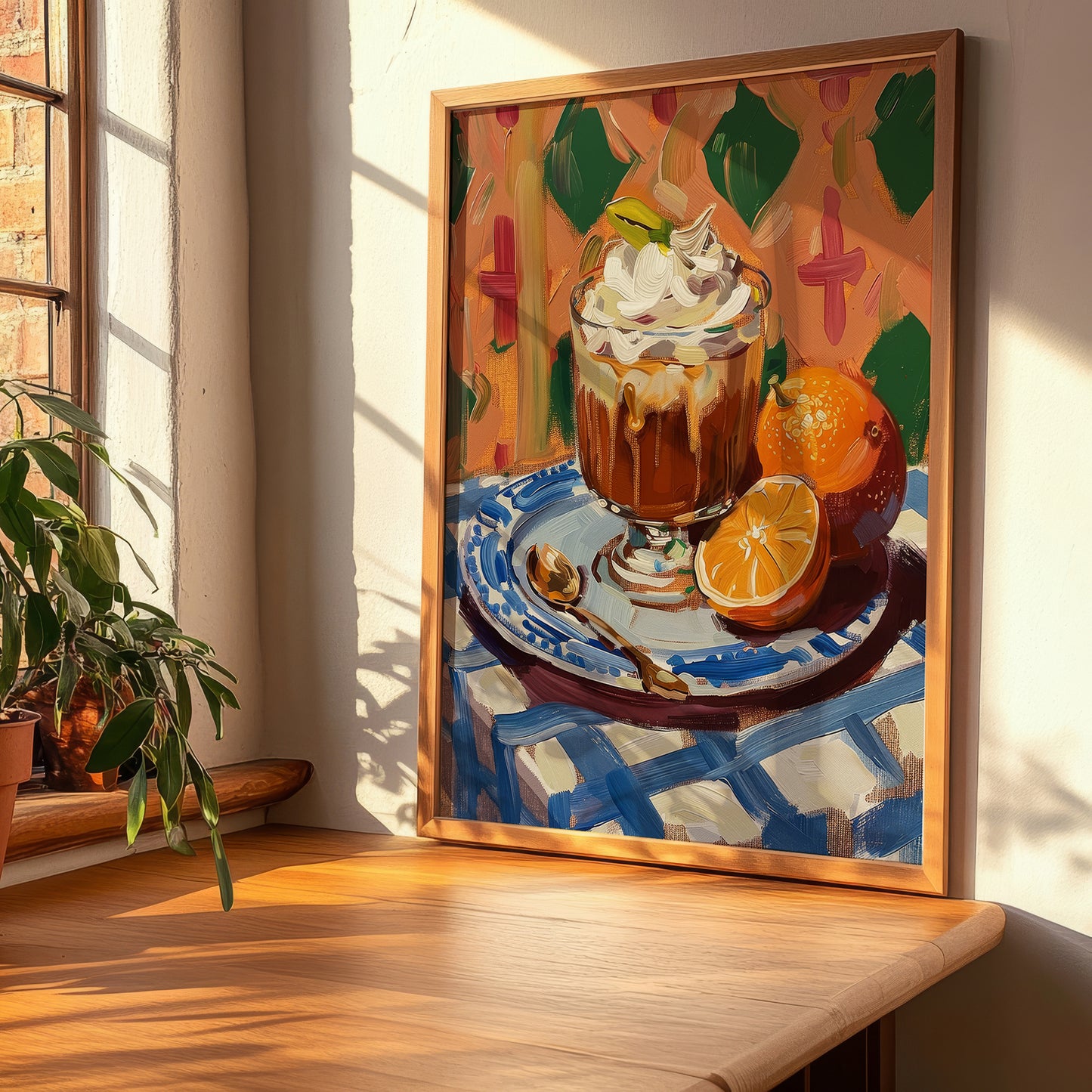 Affogato – Italian Dessert Dish, Tavern Print, clean layout with no caption
