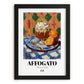 Affogato – Italian Dessert Dish, Tavern Print, in sleek black frame
