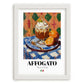 Affogato – Italian Dessert Dish, Tavern Print, placed in minimal white frame