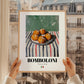 Bomboloni – Italian Pastry Dish, Café Poster, styled in a charming Paris street view