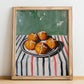 Bomboloni – Italian Pastry Dish, Café Poster, no-text version framed in wood