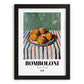 Bomboloni – Italian Pastry Dish, Café Poster, in sleek black frame