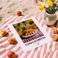 Gnocco fritto – Italian Snack Dish, Fine Dining Restaurant Print, unframed on coastal sand