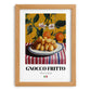 Gnocco fritto – Italian Snack Dish, Fine Dining Restaurant Print, set in oak frame