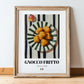 Gnocco fritto – Italian Snack Dish, Tavern Illustration, in wooden frame leaning on the floor