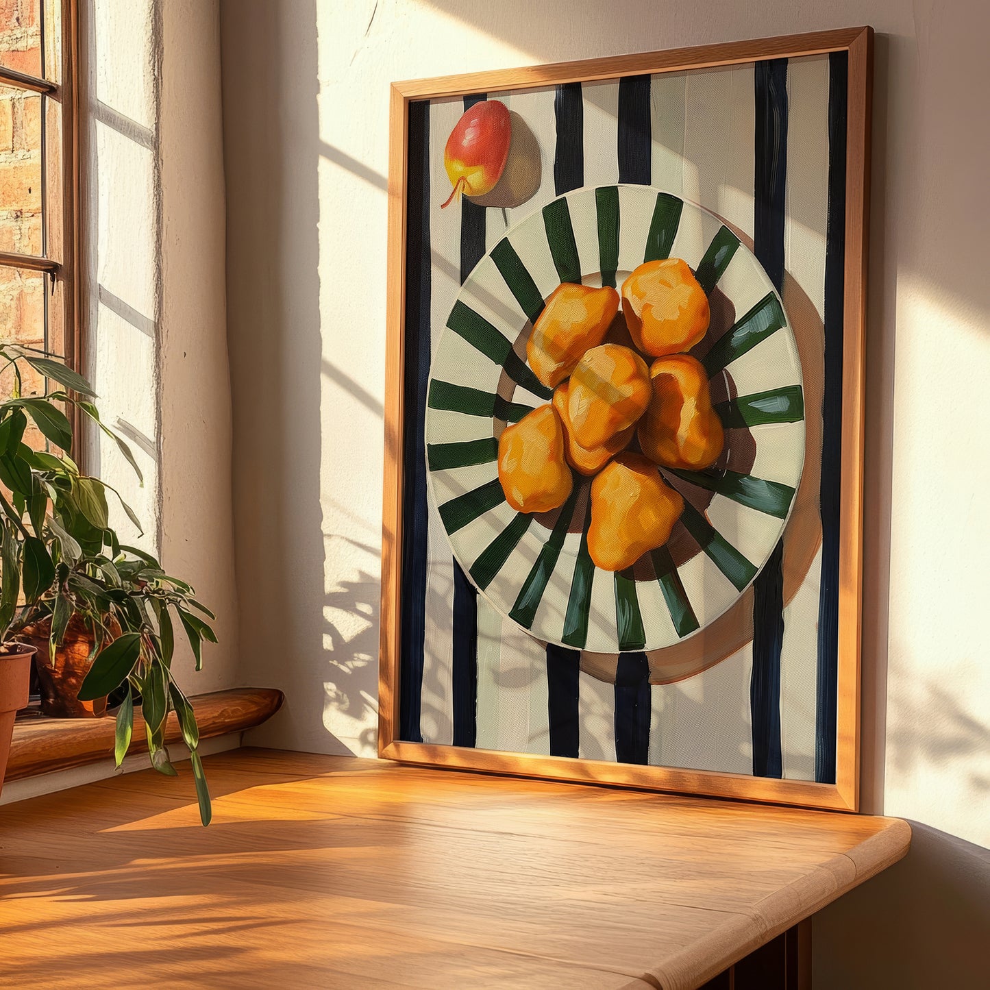 Gnocco fritto – Italian Snack Dish, Tavern Illustration, clean layout with no caption