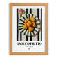 Gnocco fritto – Italian Snack Dish, Tavern Illustration, set in oak frame