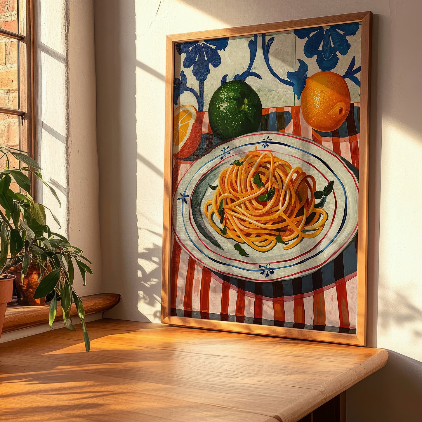 Spaghetti – Italian Pasta, Osteria Wall Decor, clean layout with no caption