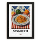 Spaghetti – Italian Pasta, Osteria Wall Decor, in sleek black frame