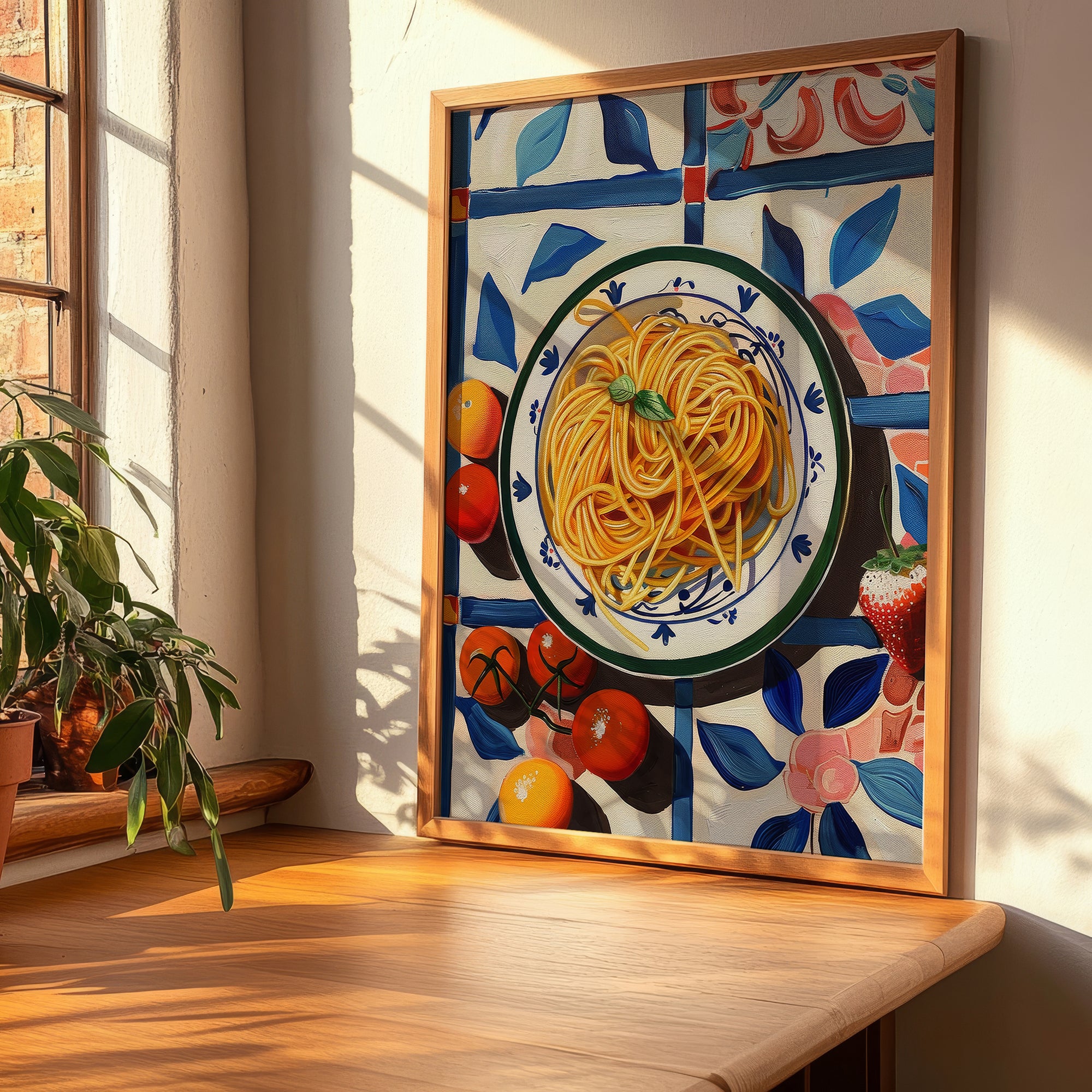 Spaghetti – Italian Pasta, Restaurant Poster, clean layout with no caption