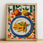 Penne – Italian Pasta, Trattoria Painting, no-text version framed in wood
