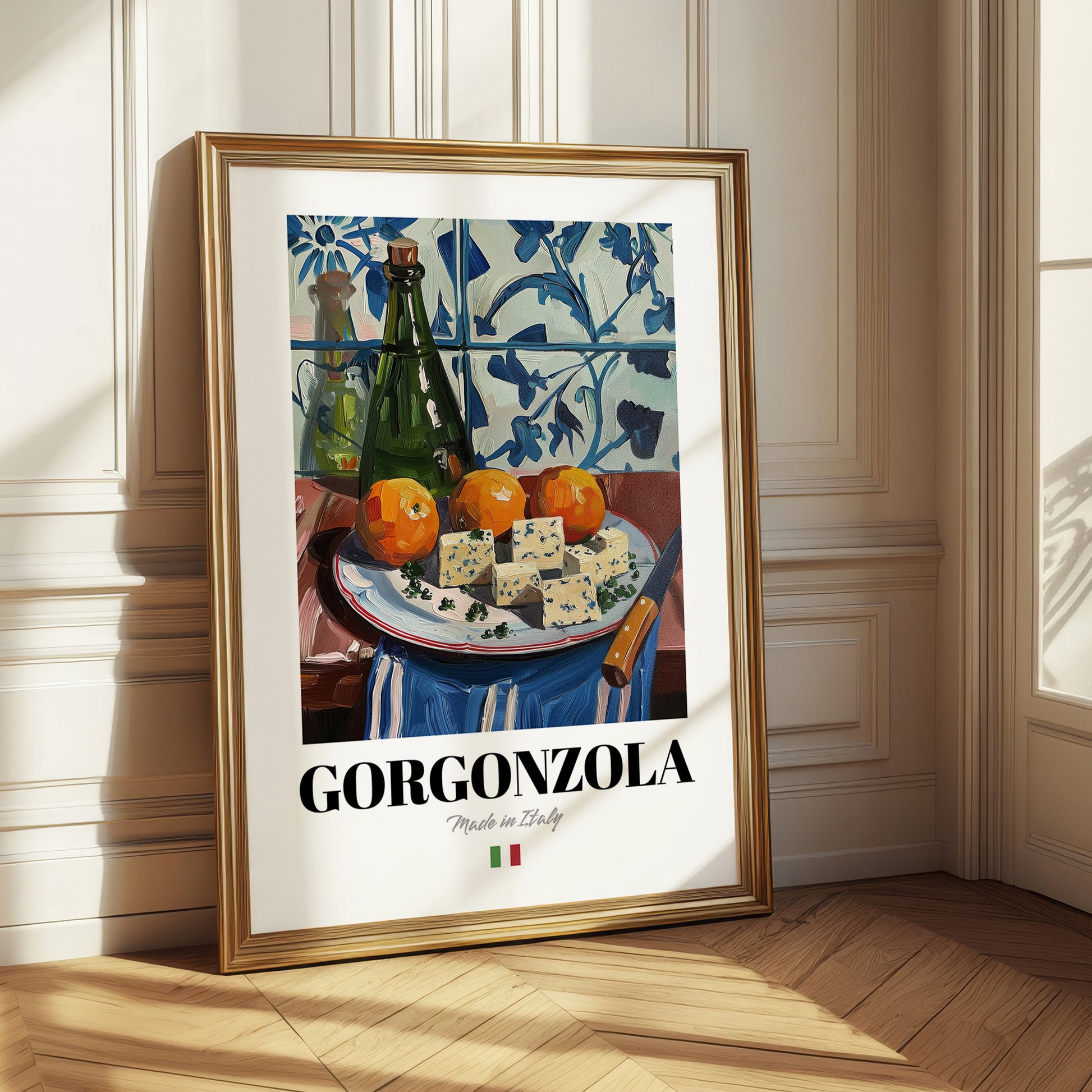 Gorgonzola – Italian Cheese Dish, Bistro Print