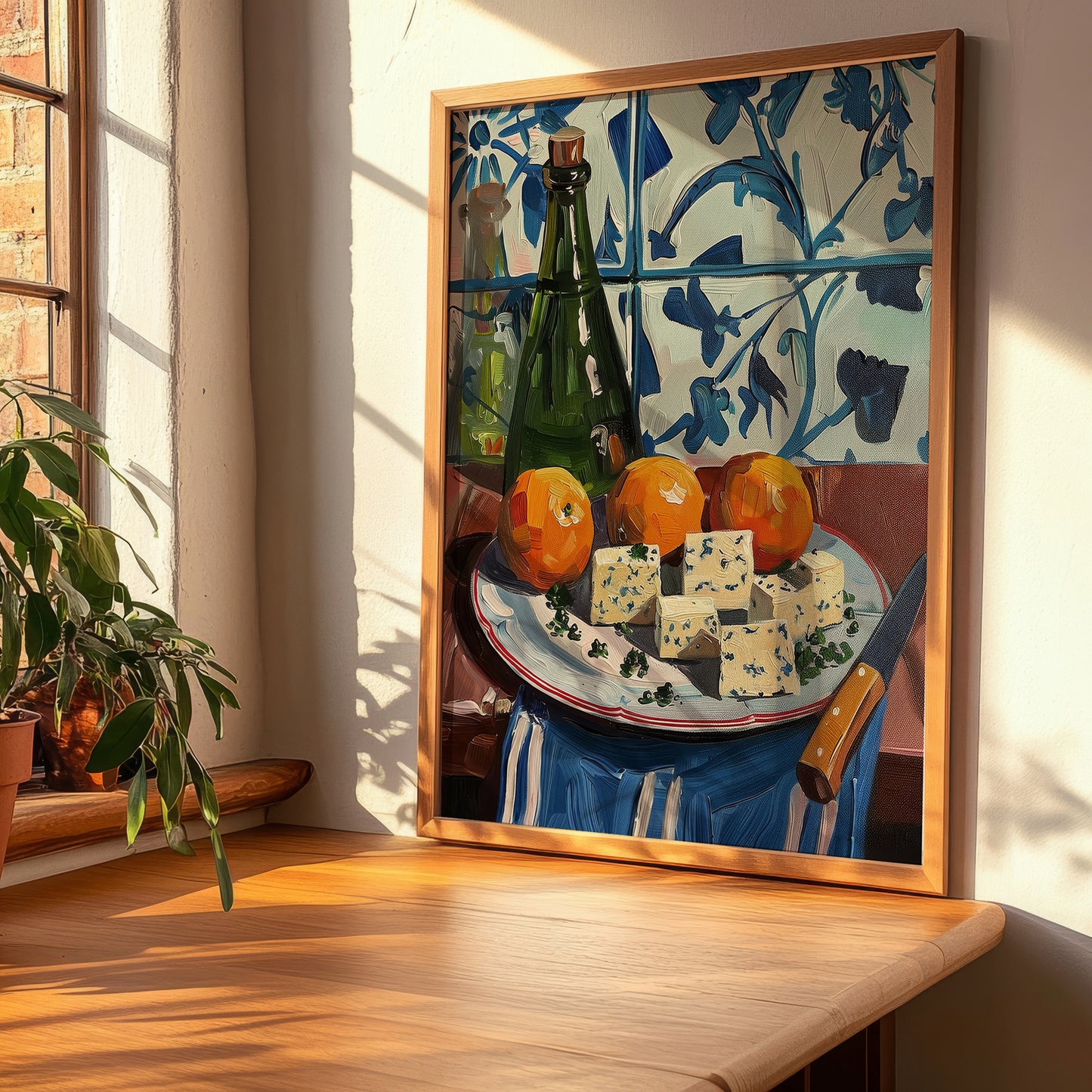 Gorgonzola – Italian Cheese Dish, Bistro Print, clean layout with no caption