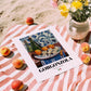 Gorgonzola – Italian Cheese Dish, Bistro Print, unframed on coastal sand
