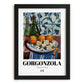 Gorgonzola – Italian Cheese Dish, Bistro Print, in sleek black frame