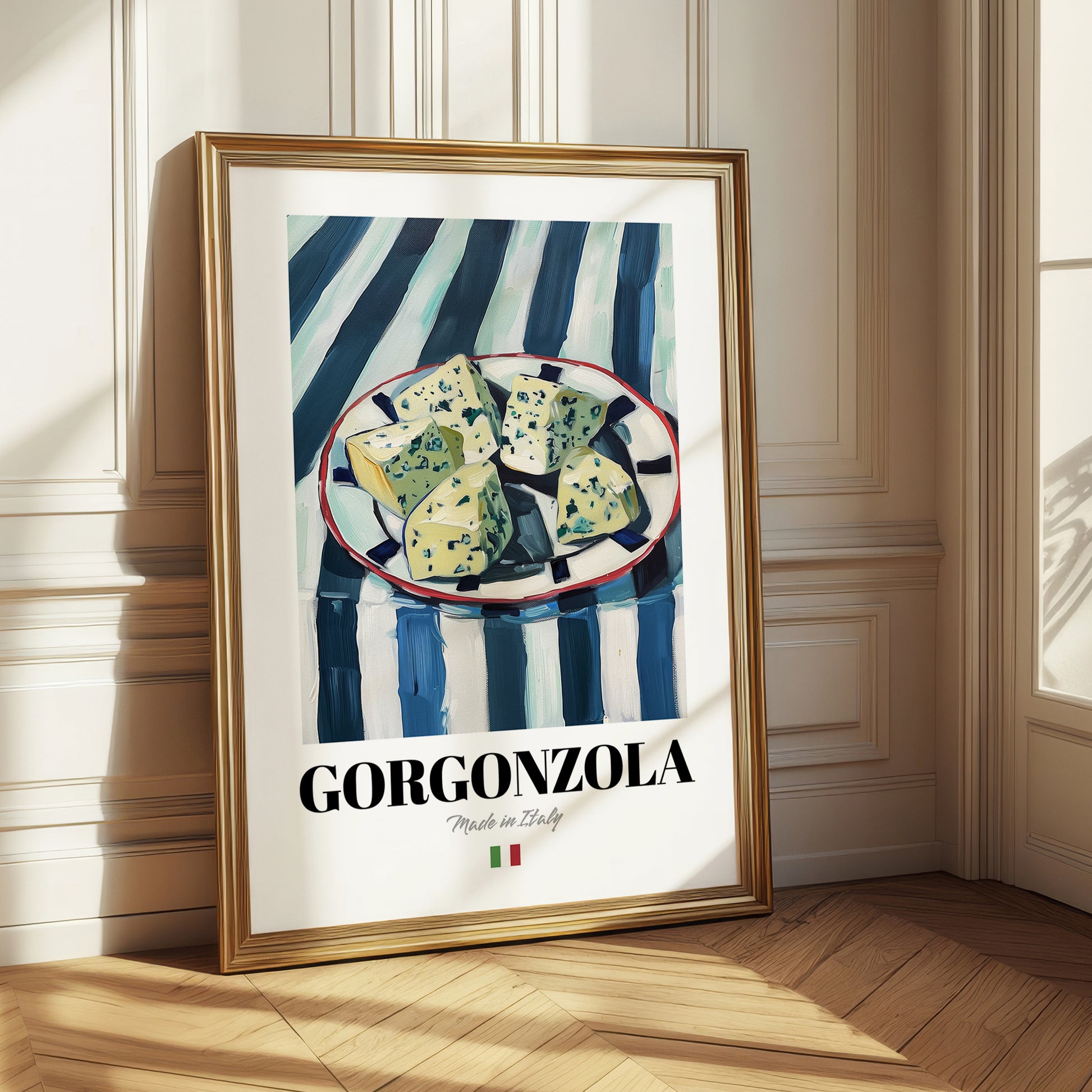 Gorgonzola – Italian Cheese Dish, Café Poster