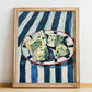 Gorgonzola – Italian Cheese Dish, Café Poster, no-text version framed in wood