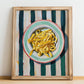 Tagliatelle – Italian Pasta, Osteria Poster, no-text version framed in wood