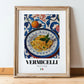 Vermicelli – Italian Pasta, Restaurant Poster, in wooden frame leaning on the floor