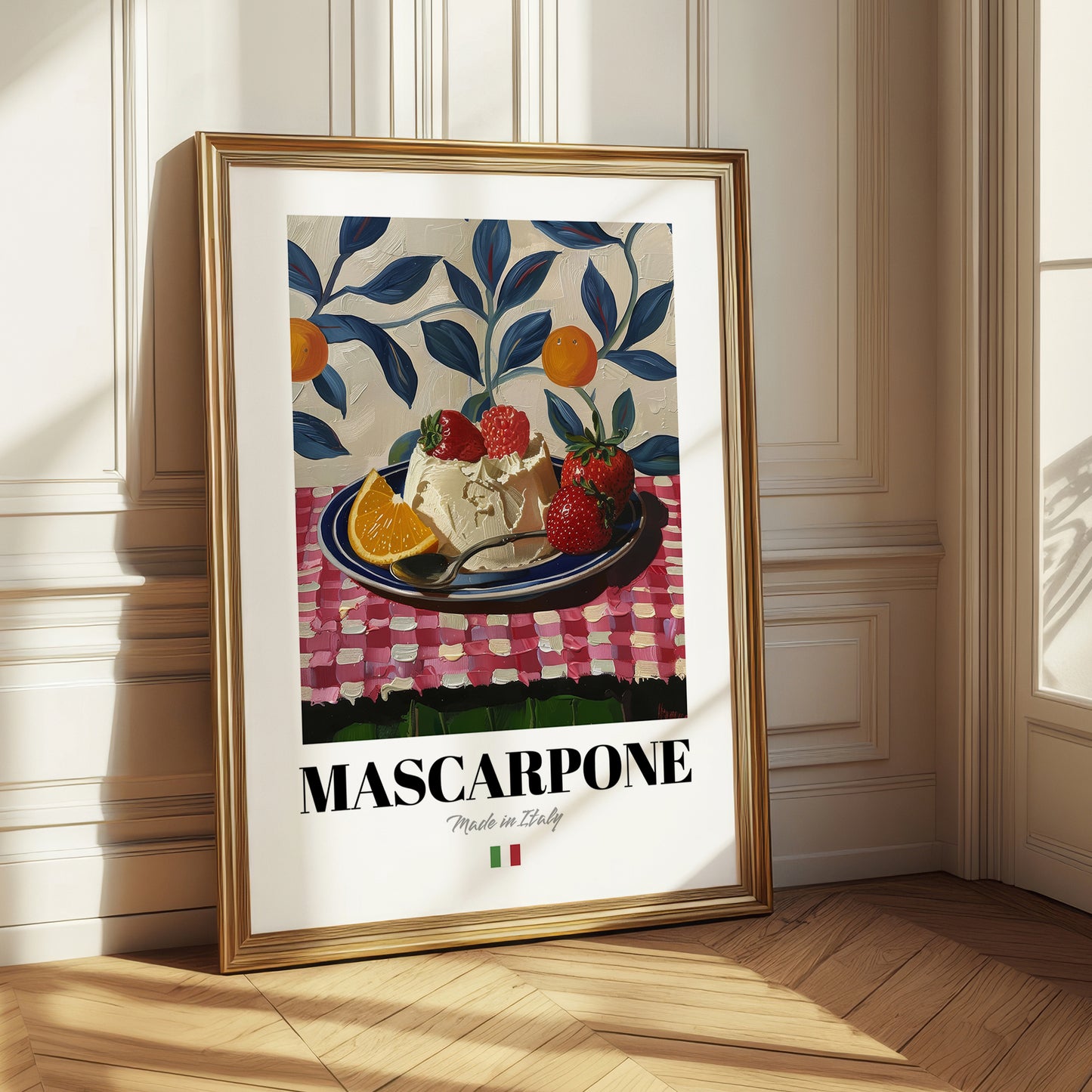 Mascarpone – Italian Cheese Dish, Café Poster