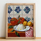 Burrata – Italian Cheese Dish, Tavern Poster, no-text version framed in wood
