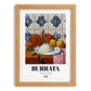 Burrata – Italian Cheese Dish, Tavern Poster, set in oak frame