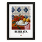 Burrata – Italian Cheese Dish, Tavern Poster, in sleek black frame