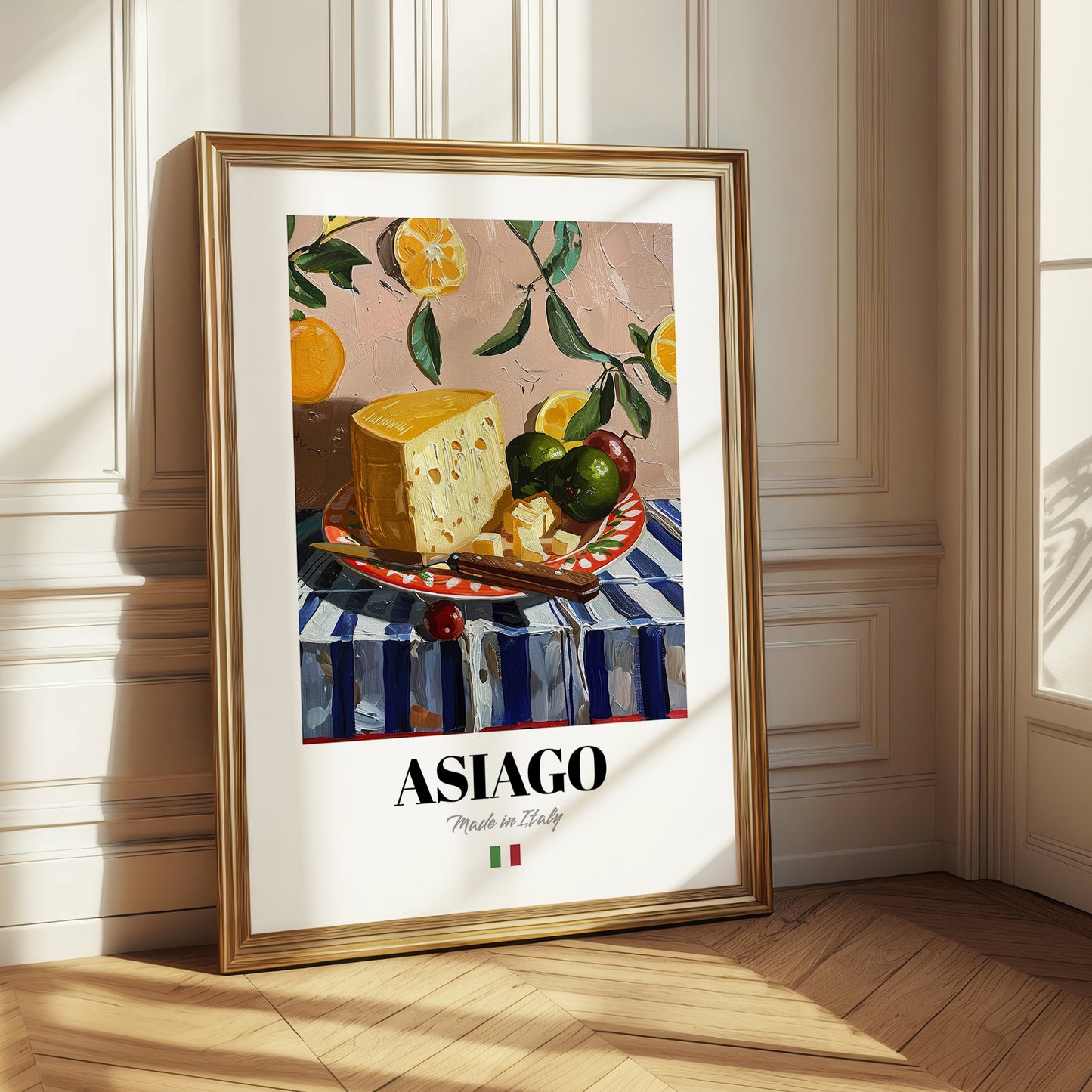 Asiago – Italian Cheese Dish, Café Wall Art
