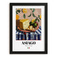 Asiago – Italian Cheese Dish, Café Wall Art, in sleek black frame