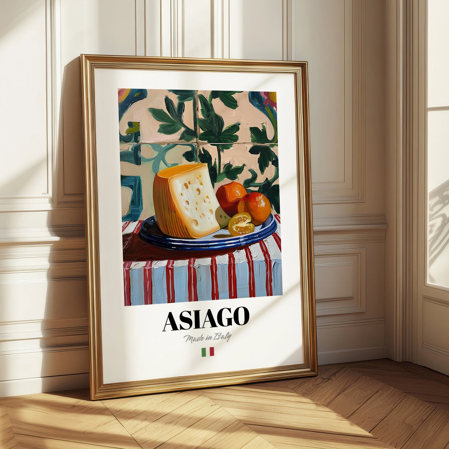 Asiago – Italian Cheese Dish, Restaurant Wall Art
