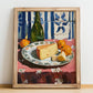 Asiago – Italian Cheese Dish, Tavern Poster, no-text version framed in wood