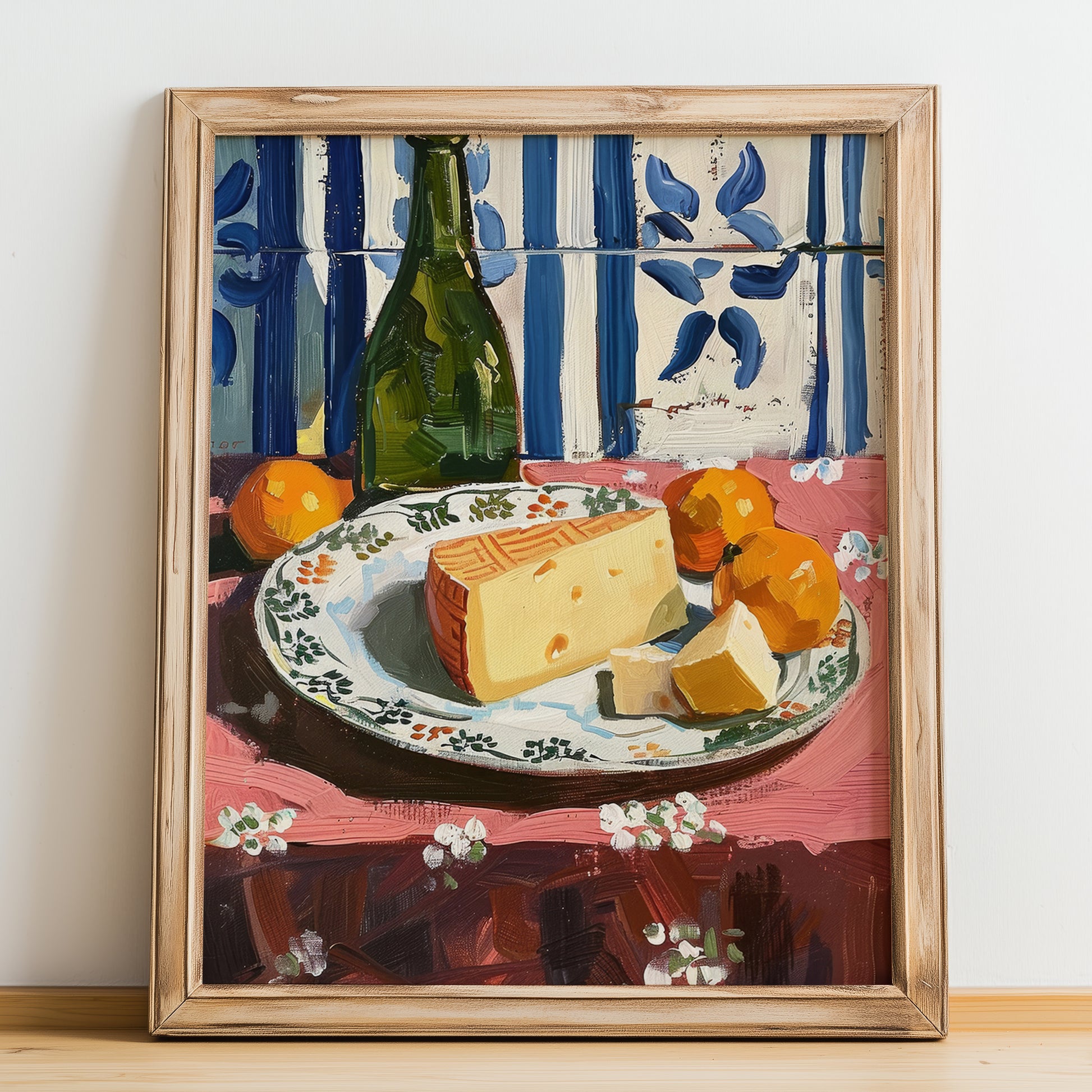 Asiago – Italian Cheese Dish, Tavern Poster, no-text version framed in wood