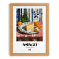 Asiago – Italian Cheese Dish, Tavern Poster, set in oak frame