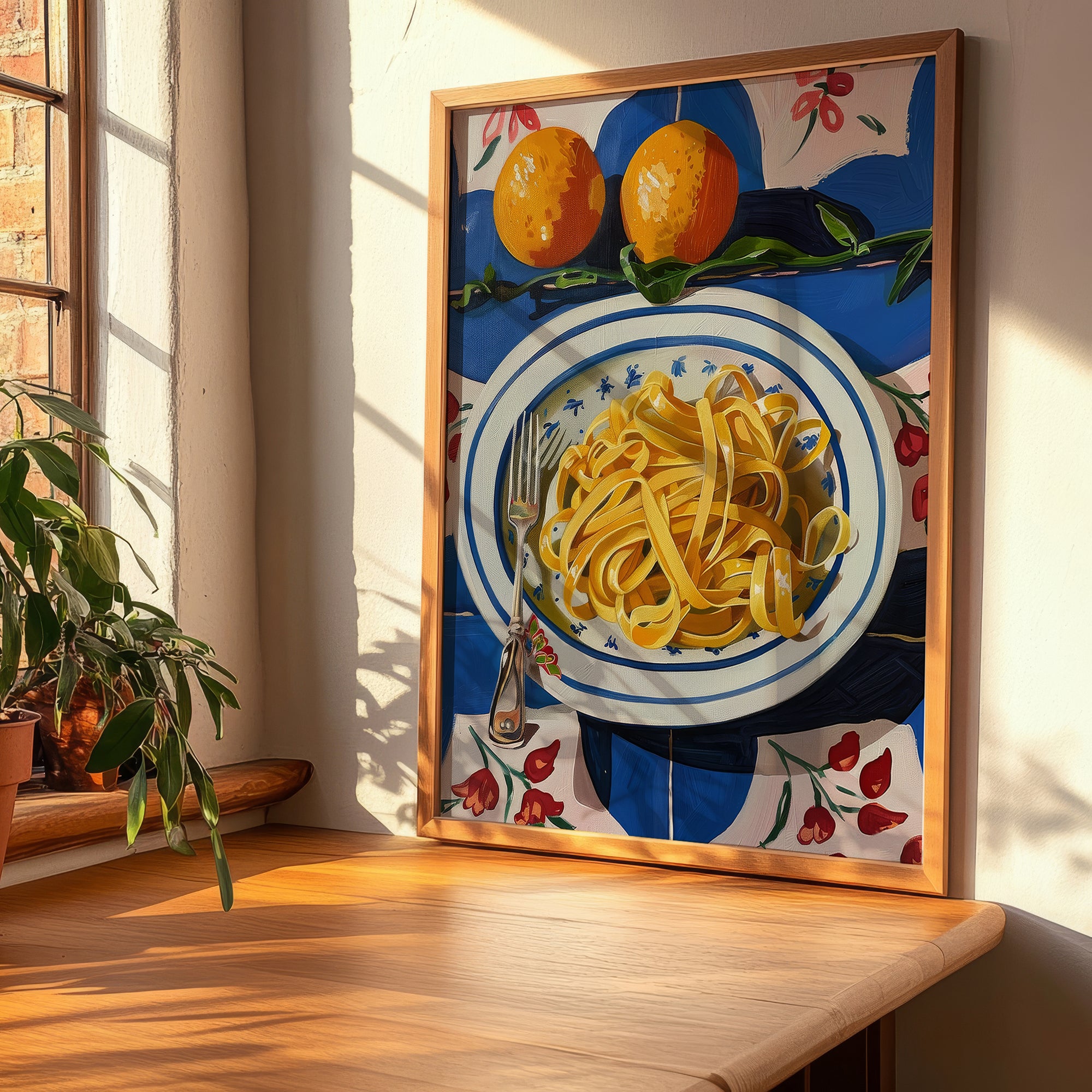 Linguine – Italian Pasta, Osteria Print, clean layout with no caption